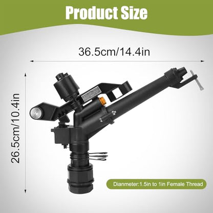 360 Rotating Irrigation Sprinkler Plastic Thread for Farm Garden Watering