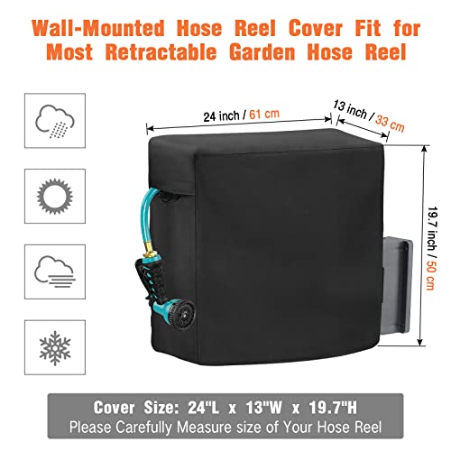 Garden Hose Reel Cover for Giraffe Tool AW40 1/2"x130ft-24x13x19.7" - size: 24"L x13"Wx 19.7"H