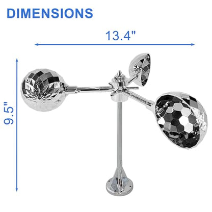 Bird Scarer Reflective Device for Outside Spinning Deterrent - color: Silver - Standard