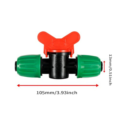 5 Pcs 1/2 Inch Drip Irrigation Switch Valve - size: 1/2 inch Switch Valve