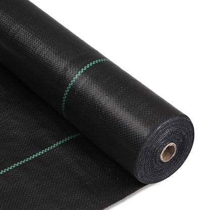3ftx300ft Weed Barrier Landscape Fabric Heavy Duty, Weed Gardening Ground Cover Mat, Weed Control Garden Cloth, Woven Geotextile Fabric for Underlayment, Commercial Driveway Fabric, Black - size: 3ftx300ft