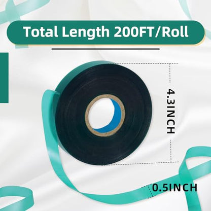 Plant Tape 10 Pack, Garden Tape and Plant Ties for Outdoor Plants, 200FT Length, 1/2 Inch Width, 150um Thickness, for Tomato Grape Vine Grafting, Vegetables Garden Use - size: Thin