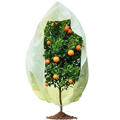 Plant Covers Freeze Protection, 10ft x 10ft Extra Large Tree Covers with Zipper & Drawstring, Frost Cloth for Winter, Outdoor Plant Blankets for Cold Weather, 1 Pack - size: 118'' x 118''(10ft x 10ft) 1 Pack