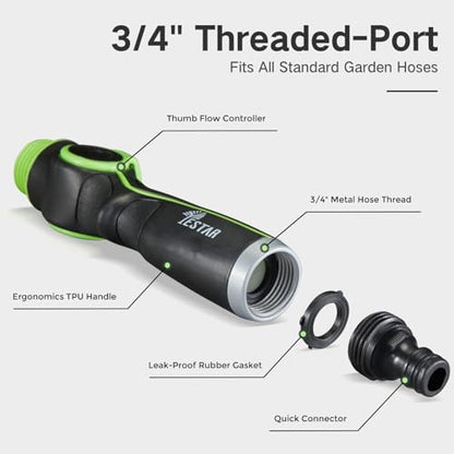 Watering Wand Heavy Duty,15-Inch Long Hose Nozzle Sprayer - size: 15 Inch