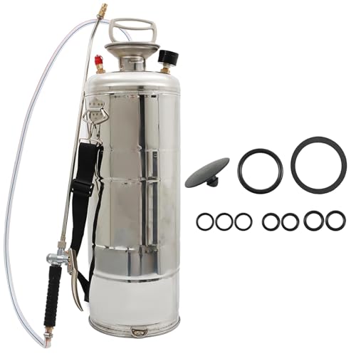 HOSTIC 3 Gallon Stainless Steel Sprayer Hand Pump Sprayer - size: 3 Gallon