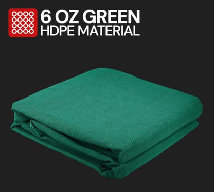 Mytee Products (4 Pack) 20' x 20' Green Heavy Duty 6 Oz 70% Shade Mesh Tarps with Grommets ROLL-Off | Sturdy Mesh Tarp Shades for Sun Light Blockage, Green House, Garden, Swimming Pool, Privacy Mesh - color: Green, size: 20' x 20'
