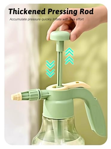 51oz/68oz Handheld Garden Pump Sprayer with Adjustable Nozzle Pressure Sprayer Hand Atomizer for Home Cleaning,Garden,Car Detailing & Washing (51ozGreen) - color: 51ozGreen
