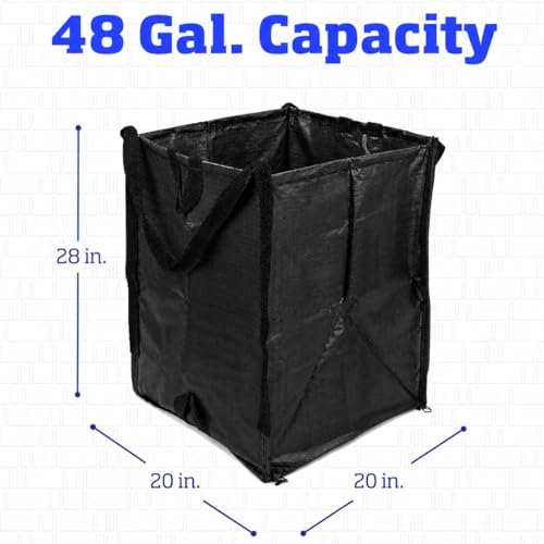 DURASACK Heavy Duty Home and Yard Bags, Black, 3 Pack - color: Black