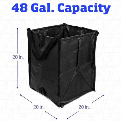 DURASACK Heavy Duty Home and Yard Bags, Black, 3 Pack - color: Black