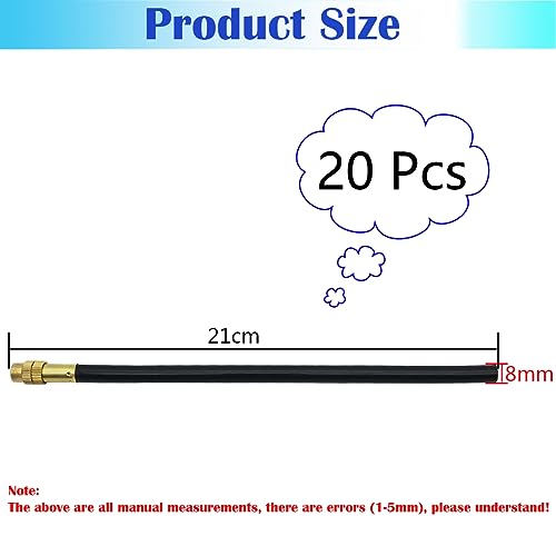 CESFONJER Irrigation Spray Nozzles, 20 Pcs 8mm Misting Nozzle, Adjustable Copper Atomizing Nozzle, Suitable for Watering Irrigation System for Lawn Terrace Garden