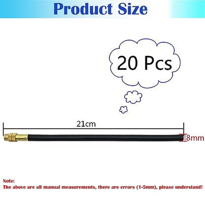 CESFONJER Irrigation Spray Nozzles, 20 Pcs 8mm Misting Nozzle, Adjustable Copper Atomizing Nozzle, Suitable for Watering Irrigation System for Lawn Terrace Garden
