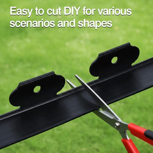 Garden Edging, 110FT x 2" Flexible Plastic Landscape Border with 106 Stakes - style: 110FT
