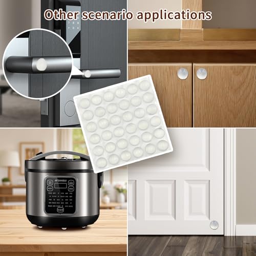 36pcs Pot Feet Risers, Invisible Pot Feet Self-Adhesive Rubber Dot Succulent Pots Feet Risers Non-Slip Waterproof, Adhesive Pad for Indoor/Outdoor Flower Pots