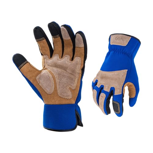 Vgo... Gardening Work Gloves for Men,Thornproof,Touchscreen(SL7475,XL) - color: Blue, size: X-Large