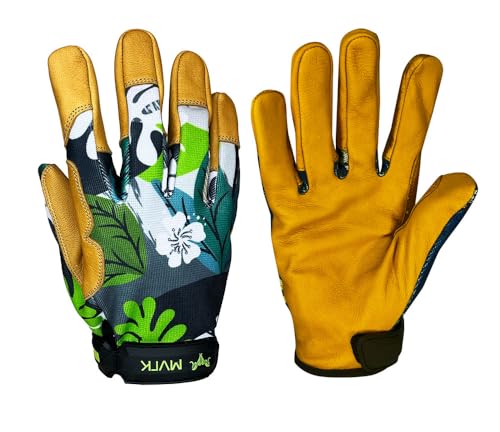 MVRK1570 Gardener Work Glove With Touchscreen Capability - Breathable and Comfortable Design - color: Green, size: X-Small