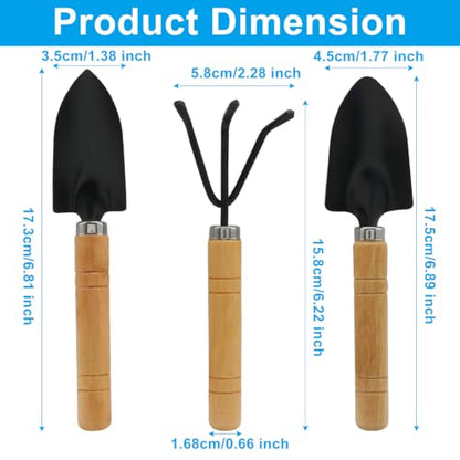 3 Pcs Small Garden Tool Set, Iron - color: 3 pcs