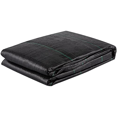 VEVOR Driveway Fabric, 12.5x30ft-3.5oz Woven Landscape Fabric, Weed Fabric Barrier Heavy Duty, Garden Fabric Weed Barrier, Weed Control Fabric, Geotextile Fabric, Weed Block Gardening Mat, Landscaping - size: 12.5FT*30FT-3.5OZ, style: Woven