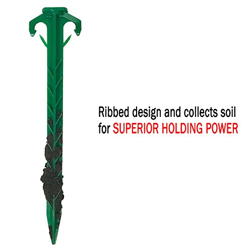 8 in Tent Stake, Landscape Stake, sod Staple for Camping, Straw Blanket, Weed Barrier, Landscape Fabric (10-Pack)