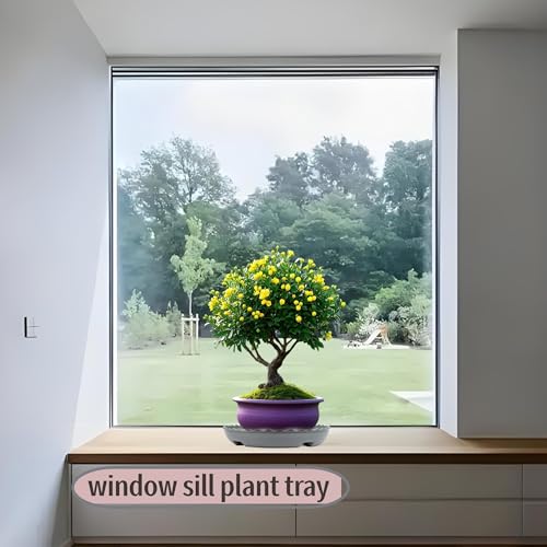 Prettyia Plant Pot Tray and Plant drip Tray Pot Saucers - size: 14 inch 2Pack