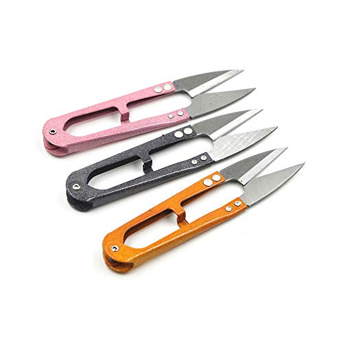 3 Pack 4.1Inch Bonsai Pruning Scissors, Bud And Leaves Trimmer Yarn Thread Cutter Snips Trimming Supplies, Gardening Clippers Flower, Garden Plants, Stainless Steel Pruners Trimmers