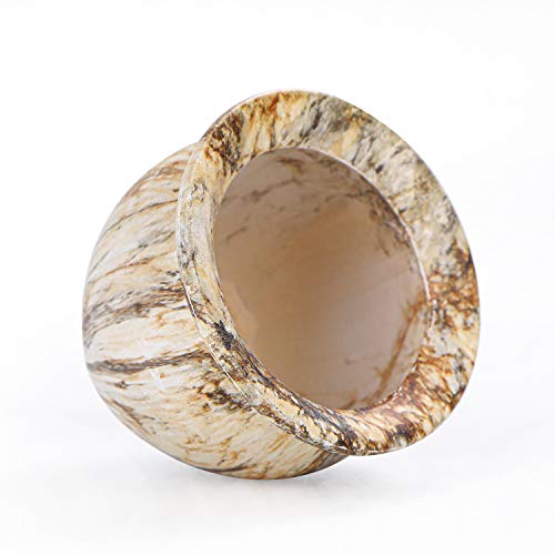 ARTKETTY Succulent Pots, 4.5 Inch Small Plant Pots with Drainage Tray - color: Marble