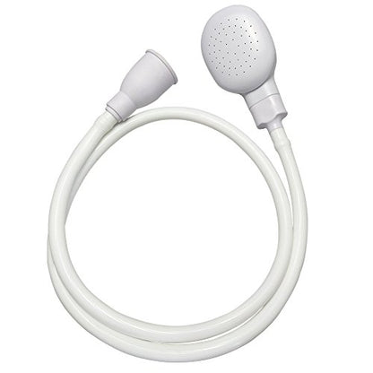 Portable Shampoo Sink Spray Hose, Faucet Attachment with Nozzle for Hair Washing, Baby & Pet Bathing, Vegetable Rinsing, White (White, 1M/41.5IN) - size: 1M/41.5IN