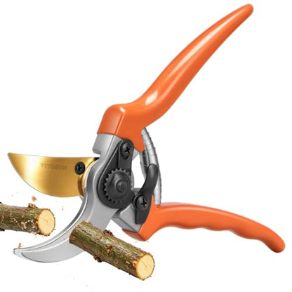VIVOSUN 8" Bypass Pruning Shears for Gardening, Heavy-Duty Garden Scissors, Ultra Sharp Pruners with 3/4 in. Cut Capacity, Garden Clippers for Pruning - style: Bypass Pruner