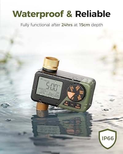 Diivoo Brass Irrigation Timer, Faucet Timer for Outdoor Watering - size: 1 Zone