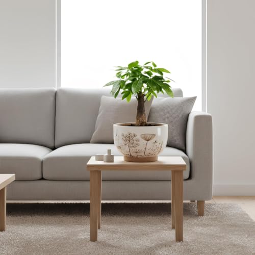 Terracotta Pots, 8+6 Inch Plant Pots, 2 Pcs with Drainage Holes - color: Gadern, size: 8+6 Inch