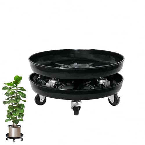 Choclaif Plant Caddy with Wheels 2 Pack 14" Heavy Duty Plant Stand 330lbs - size: 14