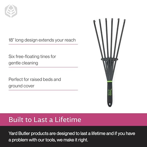 Yard Butler Terra Garden Hand Whisk Rake, Rust-Resistant - style: Rake