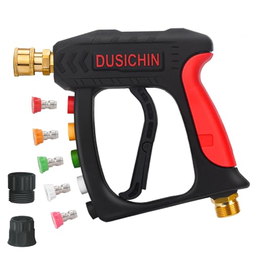 DUSICHIN Pressure Washer Attachment Gun Short Wand 3000 PSI 7 GPM
