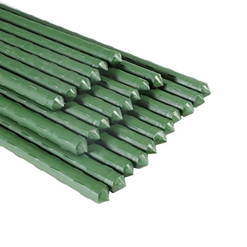 Garden Stakes, 30 Inch 2.5Ft Steel Plant Tomato Stakes, 25 Pack - size: 30 inch