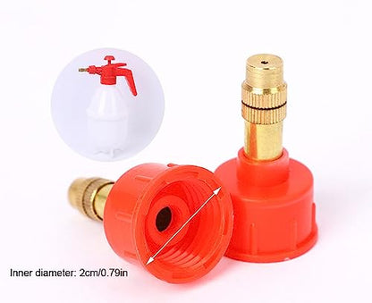 4 Pack Garden Bottle Sprayer Nozzle Replacement Caps 0.79'' 20mm Thread Head Brass Ajustable Nozzles for 50oz 27oz 0.8-1.5L Water Pump Bottle Watering Spraying Hand-Held Pressure Mister - color: 0.2Gallon/27oz/0.8L/50oz/0.4Gallon/1.5L