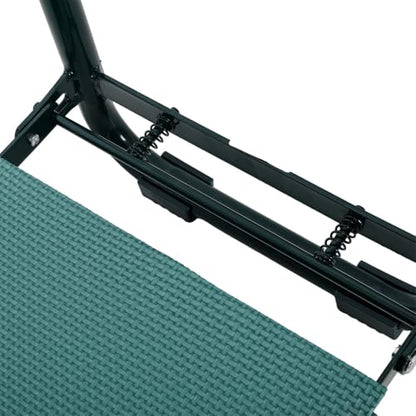 Garden Kneeler and Seat, Foldable Gardening Stool with Tool Bags, Heavy Duty Steel Garden Bench Supports 330 lbs, Wide Kneeling Pad for Gardening, Yard Work and Outdoor Use