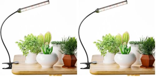 GooingTop Grow Light for Indoor Plants Growing, 6000K Full Spectrum (Pack of 2) - size: 40Watts (Pack of 2)