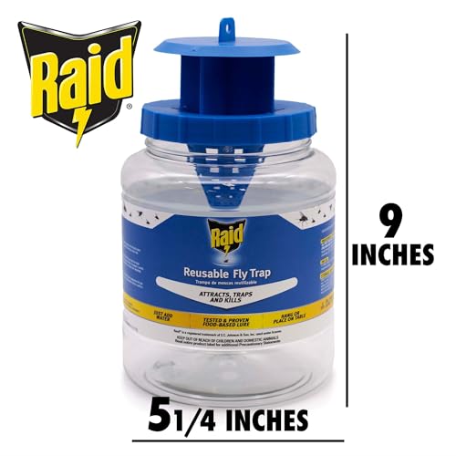 Raid Reusable Fly Jar Trap with Lure