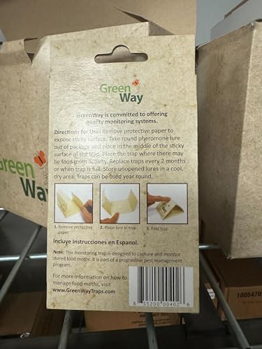 Greenway Pantry Food Moth Traps, 1 Pack (Includes 2 Traps and 2 Lures)