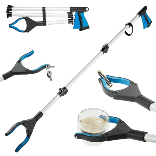 Upgraded 43 Inch Grabber Reacher Tool, Grabbers for Seniors, Extra Long Reacher Grabber Pickup Tool, Anti - Slip Wide Jaw, for Trash Pickup & Surgery Recovery - size: 43 Inch