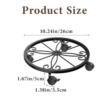 10" Plant Caddy with Wheels, 1 Pack Plant Stand with Wheels. - size: 1 Pack