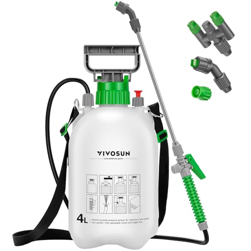 VIVOSUN 1 Gal/4L Pump Sprayer, Garden Water Sprayer - size: 1.0 gal