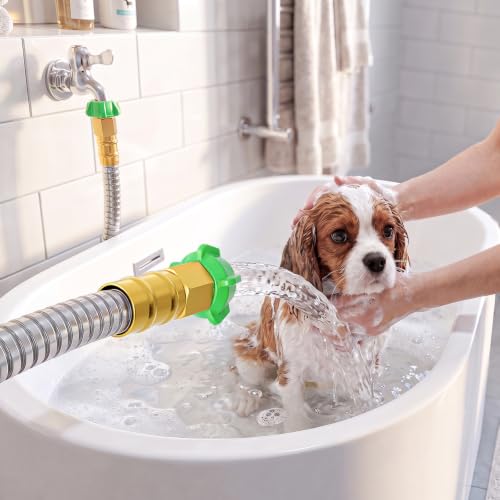 Short Garden Hose 2 ft, Female to Female Connector, Water Hose for Reel - size: 2FT