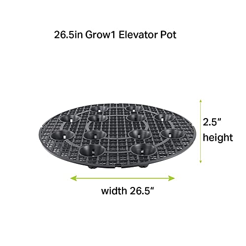 Grow1 26.5-Inch Pot Elevators for Plants (1-Piece) - size: 26.5", style: 1 Pack