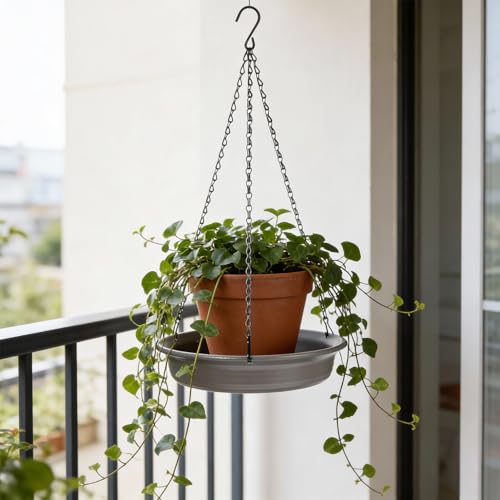 Kifmurase 2 Packs Plant Hanger Hanging Planters, for Plants, Black