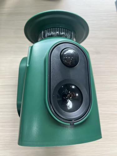 360° Solar Ultrasonic Animal Repellent Outdoor, Deer Repellent Devices, IP65 Waterproof Cat Deterrent for Yard, Effective Repel Squirrel, Rabbit, Dog - Green