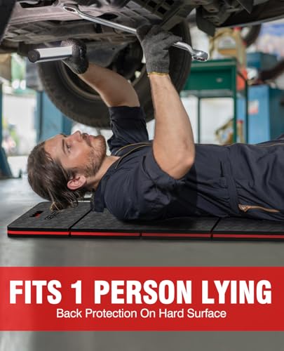 Mechanic Mat, Foldable Mechanic Kneeling Pad, 47.2"x15.7"x1.1" - size: 47.2in-5-Fold