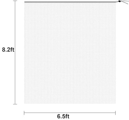 Alpurple 6.5 x 8.2 Feet Insect Bird Barrier Netting Mesh with Drawstring -Garden Bug Netting Plant Cover for Protect Plant Fruits Flower from Insect Bird Eating - color: 78 X 98 Inch