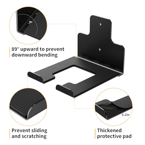 Wall-Mounted Weed Wacker Hanger, Garage Tool Organizer, 2 Pack black - color: black 2 Pack