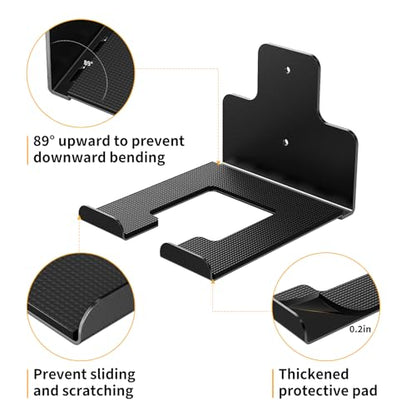 Wall-Mounted Weed Wacker Hanger, Garage Tool Organizer, 2 Pack black - color: black 2 Pack
