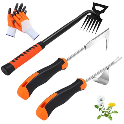 Weed Puller Tool, Portable Stainless Steel Weeder Puller Tool